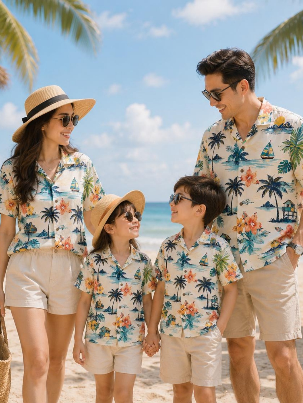 Plant Parent Clothing - Summer Hawaiian Children's Shirt Tropical Plants