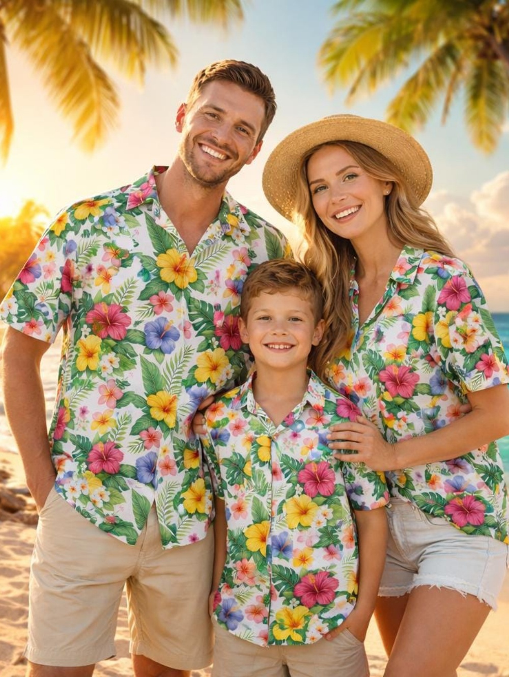 Plant Parent Clothing - Summer Children's Shirt Tropical Plants Graphics