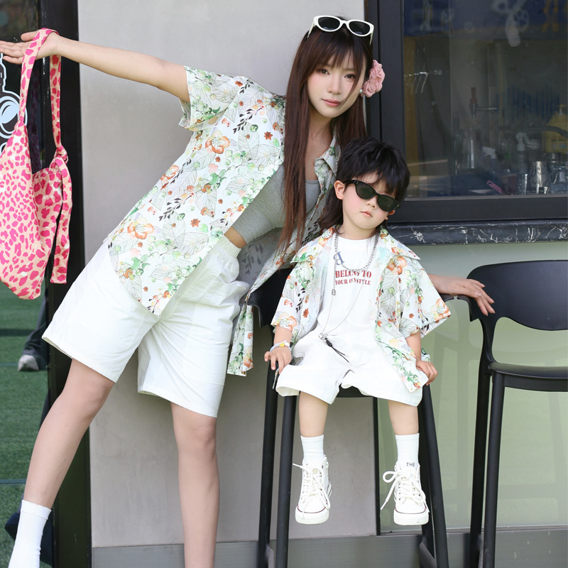 Holiday Look Parent-child Flor - Plant Parent Clothing ulasan dan harga