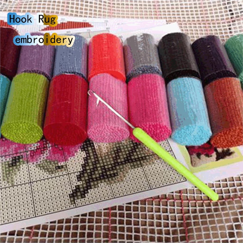 Flowers Latch Hook Rug Kit DIY - Plant Parent Kit ulasan dan harga